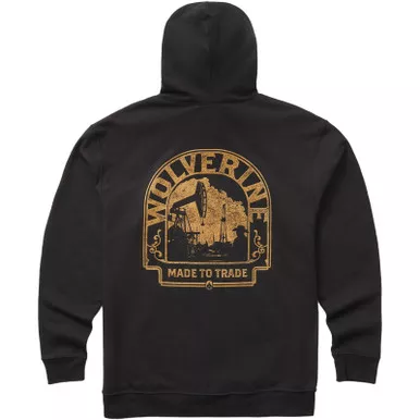 WOLVERINE Men’s Tombstone Rig Black Graphic Hoody (W1220190-1002)