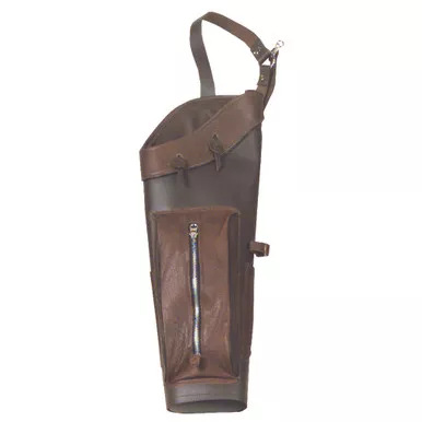 Wyandotte 3350 Brown Leather Back Quiver, Brown, Right Hand/Left Hand