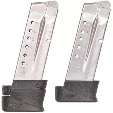 XTech Tactical XT3015601 MTX Magazine Extension, M&P Shield, 9mm, Black, +2 Round .40 S&W +1 Round