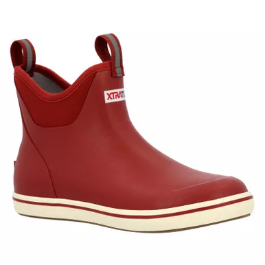 XTRATUF Men's 6in ADB Rust Red Ankle Deck Boots (XMAB602)