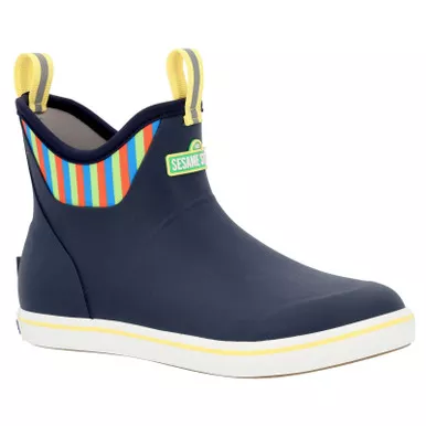 XTRATUF Men’s ADB Sesame Street Navy Multi Ankle Deck Boot (XMAB20ST)