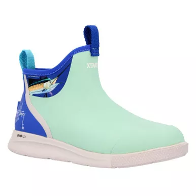 XTRATUF Men’s ADB Sport Guy Harvey 6in Pool Blue/Sailfish Ankle Deck Boots (XADSMGH2)