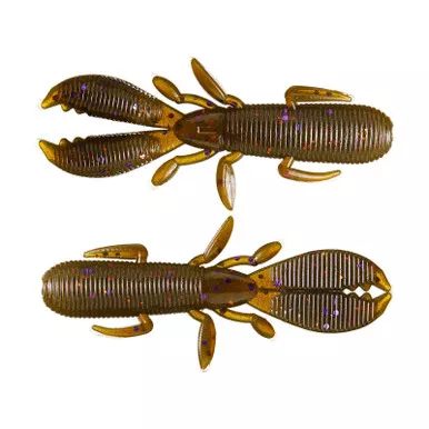 Yamamoto Covert Craw 2.5" 10Pk Green Pumpkin Purple Copper