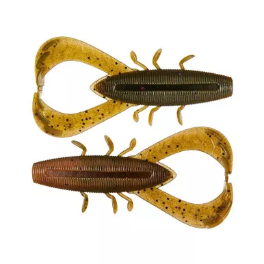 Yamamoto Nuki Bug 3.5″ 6Pk Dark Green Pumpkin w/Amber Black