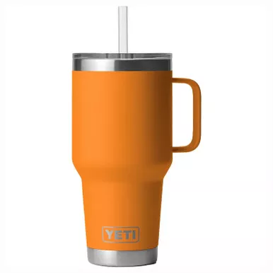 Yeti Rambler 35 Oz Straw Mug King Crab Orange