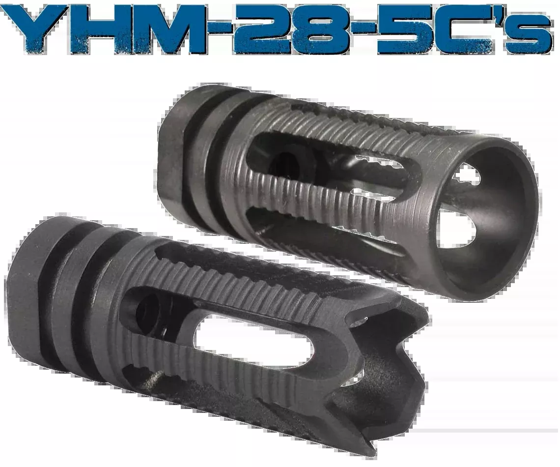 Yhm Phantom Comp/flash Hider – 5.56 Smooth 1/2×28 Threads