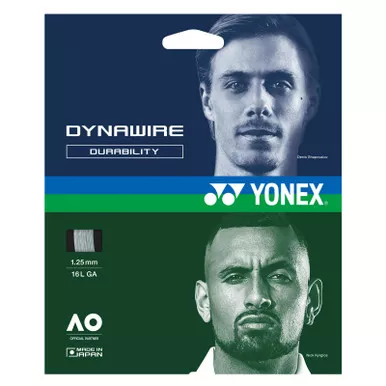 YONEX Dynawire 125 16L 12m White/Silver Tennis String Set (TGDW125)