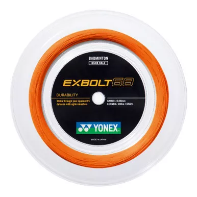 YONEX Exbolt 68 200m Flash Orange Badminton String Reel (ABGXB68-2FO)