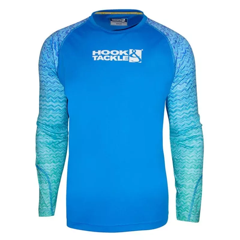Youth Gradient Waves UV Fishing Shirt (8-20)