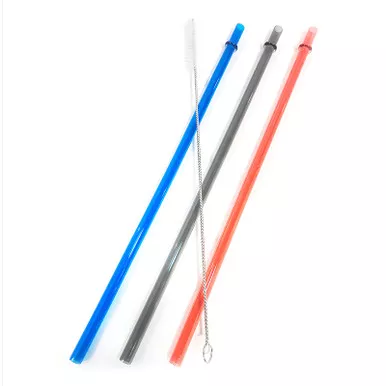 YUKON OUTFITTERS Reusable Straws with Cleaning Brush Set (MGTSS4)