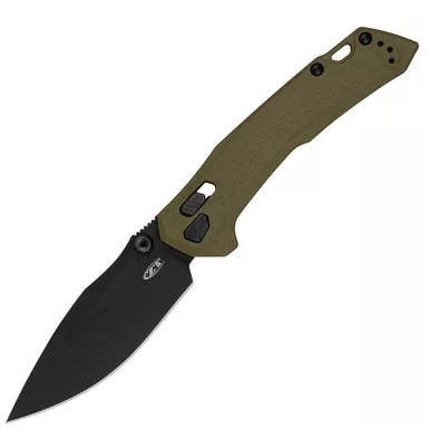 Zero Tolerance 0203 DuraLock Knife Olive G-10 4″ Black PVD